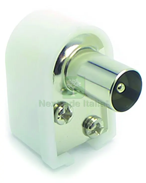10PZ SPINA COASSIALE TV A SQUADRA Ø mm. 9,52 — Interruttori e prese — rif. FERX.VIT56976