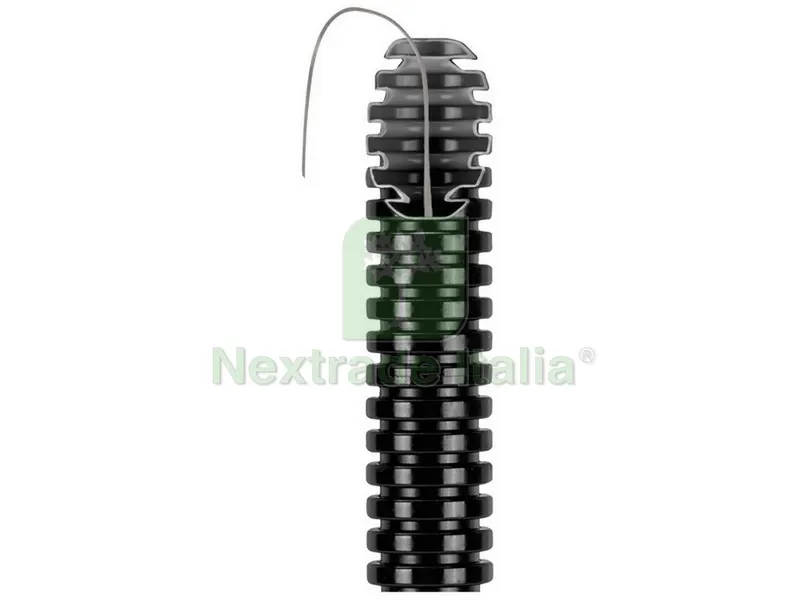 TUBO CORRUGATO NERO CON TIRAFILO Ø mm. 20 MT. 25 — Tubi e raccordi — rif. FERX.VIT47250 — foto 2 TUBO CORRUGATO NERO CON TIRAFILO Ø mm. 20 MT. 25 — Tubi e raccordi — rif. FERX.VIT47250 — foto 2