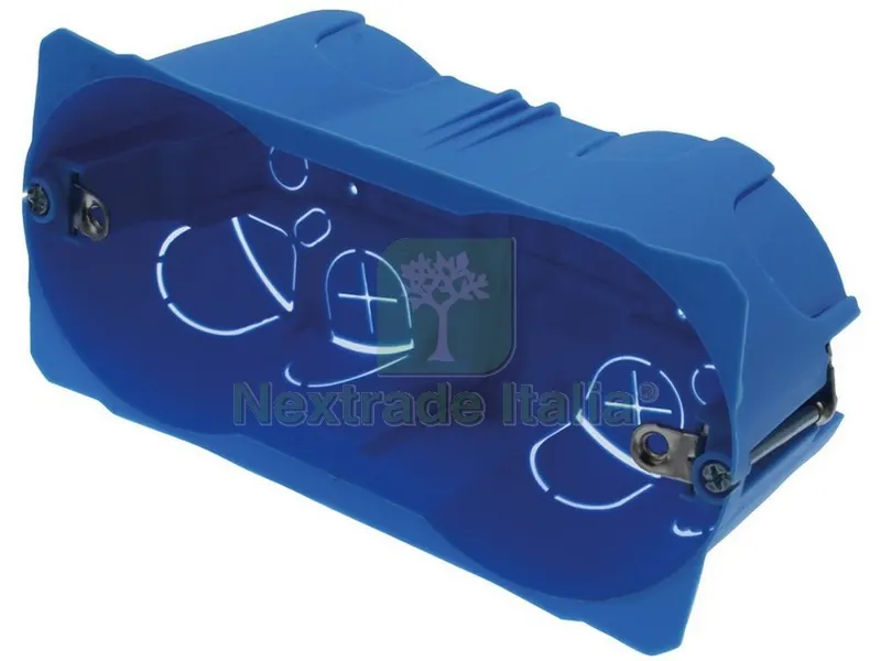 10PZ CASSETTA DA INCASSO 4 POSTI IP20 PER PARETE IN CARTONGESSO — Isolanti e reti — rif. FERX.VIT50302