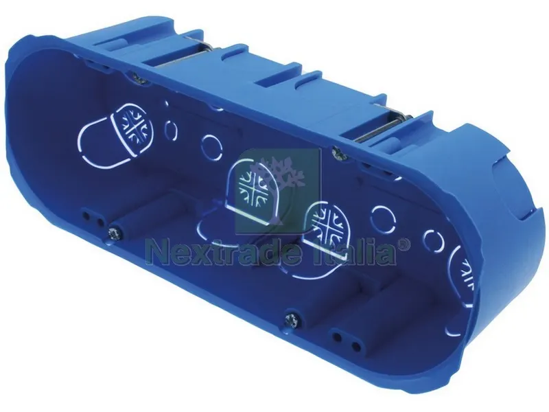 5PZ CASSETTA DA INCASSO 6/7 POSTI IP20 PER PARETE IN CARTONGESSO — Isolanti e reti — rif. FERX.VIT50303