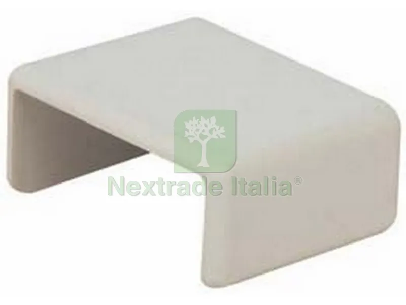 10PZ TAPPO TERMINALE PER MINICANALINA IP40 mm. 22x10 — Canaline e centralini — rif. FERX.VIT50366