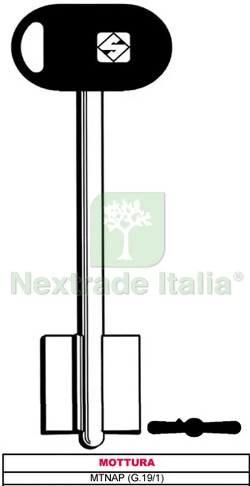 5PZ Chiave a Doppia Mappa Mtnbp (G.VAT 6) Mottura — Chiavi grezze e duplicati — rif. FERX.VIT10513