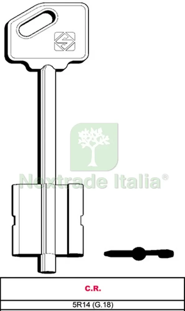 5PZ CHIAVE A DOPPIA MAPPA 5R14 (G.VAS 5) C.R. — Chiavi grezze e duplicati — rif. FERX.VIT12034 5PZ CHIAVE A DOPPIA MAPPA 5R14 (G.VAS 5) C.R. — Chiavi grezze e duplicati — rif. FERX.VIT12034