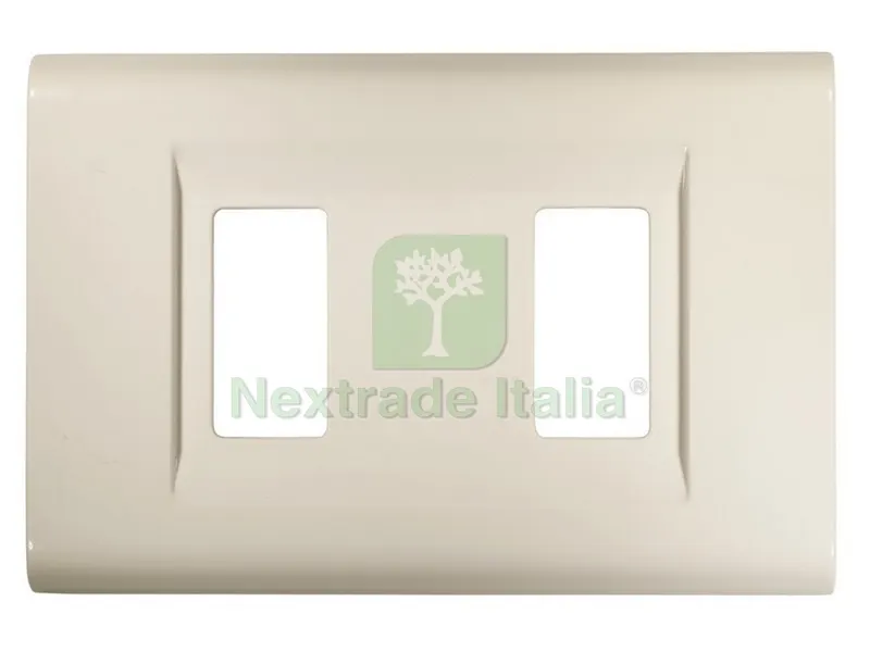 PLACCA CLICK col. Bianco 2 posti — Interruttori e prese — rif. FERX.VIT23536 PLACCA CLICK col. Bianco 2 posti — Interruttori e prese — rif. FERX.VIT23536