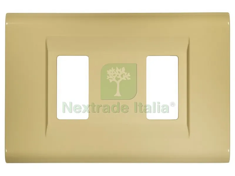 PLACCA CLICK col. Avorio 2 posti — Interruttori e prese — rif. FERX.VIT23535 PLACCA CLICK col. Avorio 2 posti — Interruttori e prese — rif. FERX.VIT23535