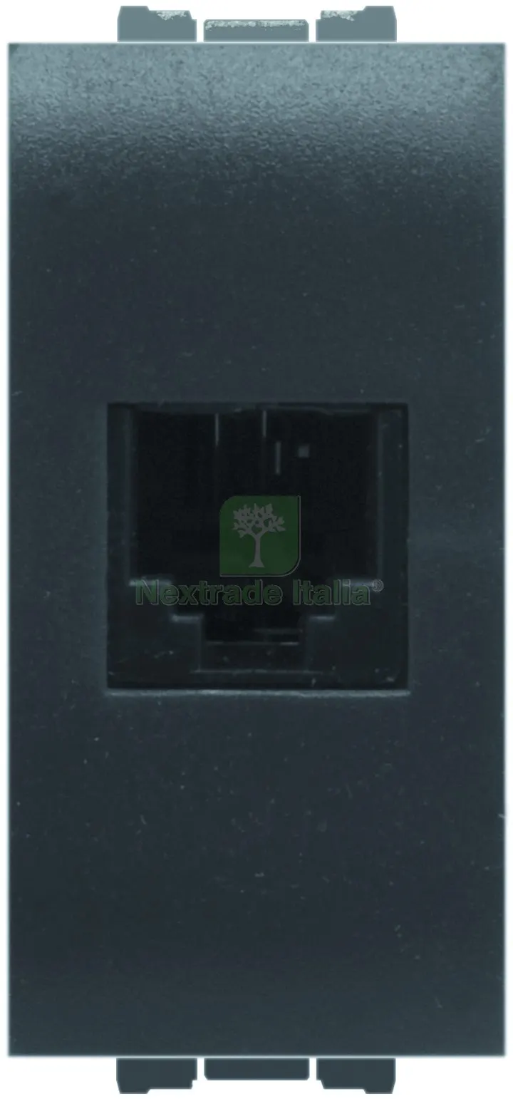 10PZ Presa Telefonica RJ11 Plug 6/4 Col. Antracite — Interruttori e prese — rif. FERX.VIT58162