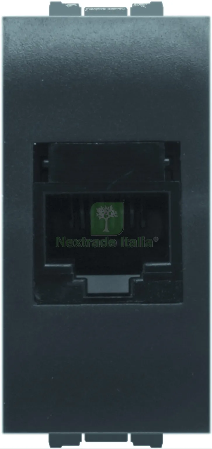 10PZ PRESA RJ45 CAT.6A PLUG 8/8 Col. Antracite — Interruttori e prese — rif. FERX.VIT58160