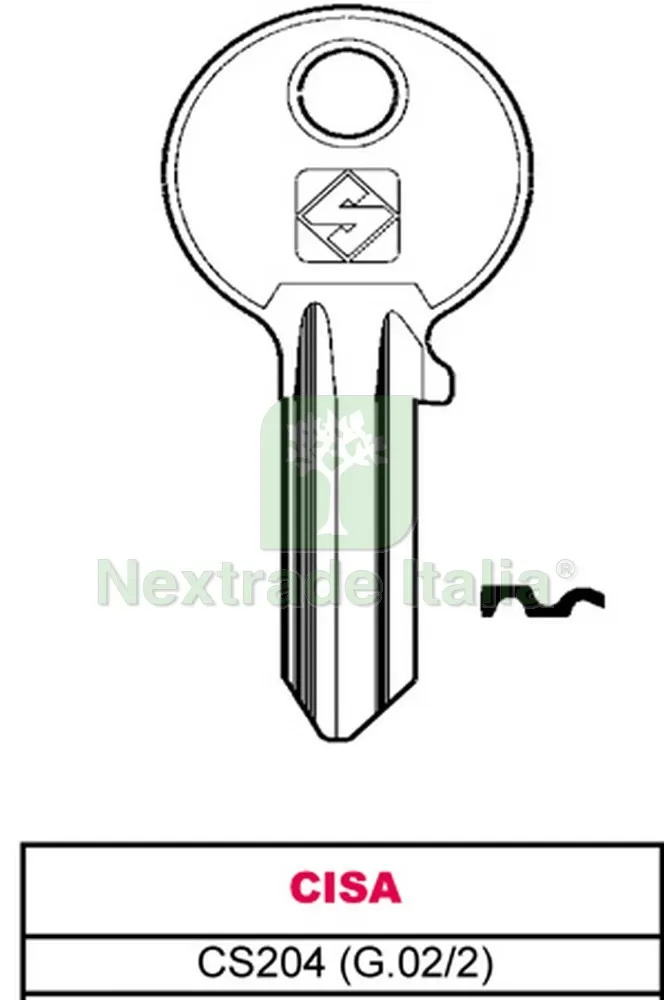 20PZ CHIAVE OTTONE CS204 (G.VAC 2) CISA — Serrature e cilindri — rif. FERX.VIT11635 20PZ CHIAVE OTTONE CS204 (G.VAC 2) CISA — Serrature e cilindri — rif. FERX.VIT11635