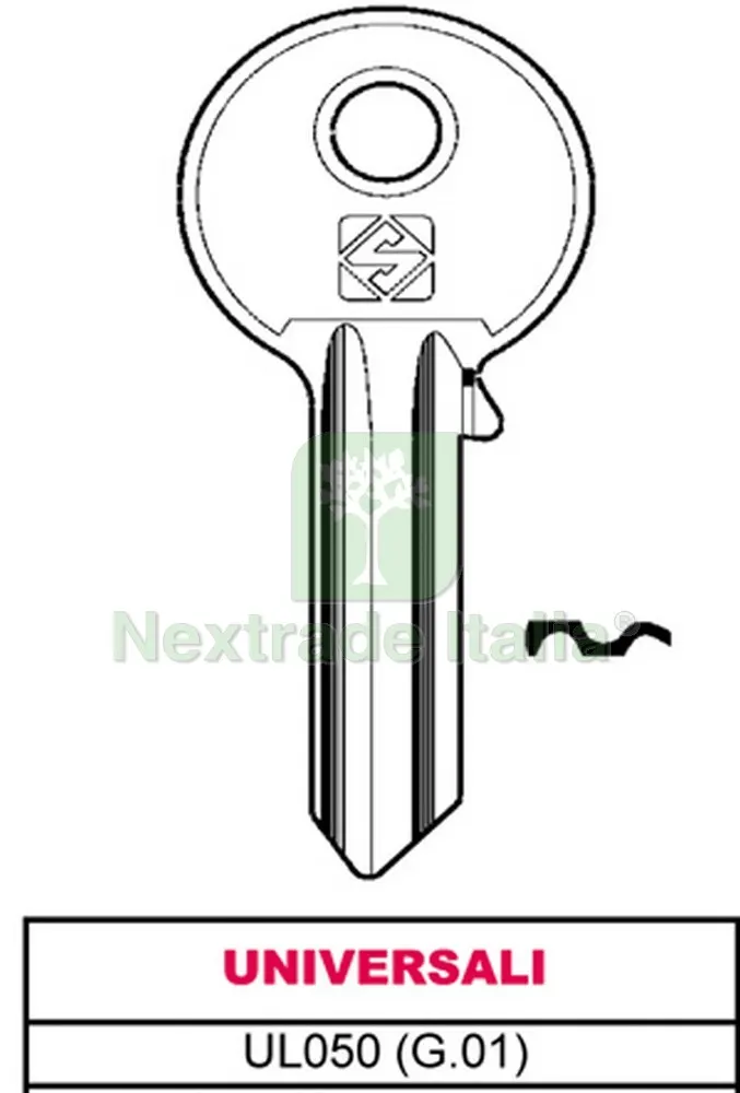 100PZ Chiave Ottone UL050 (G.VAB 0) Universale — Serrature e cilindri — rif. FERX.VIT11733 100PZ Chiave Ottone UL050 (G.VAB 0) Universale — Serrature e cilindri — rif. FERX.VIT11733