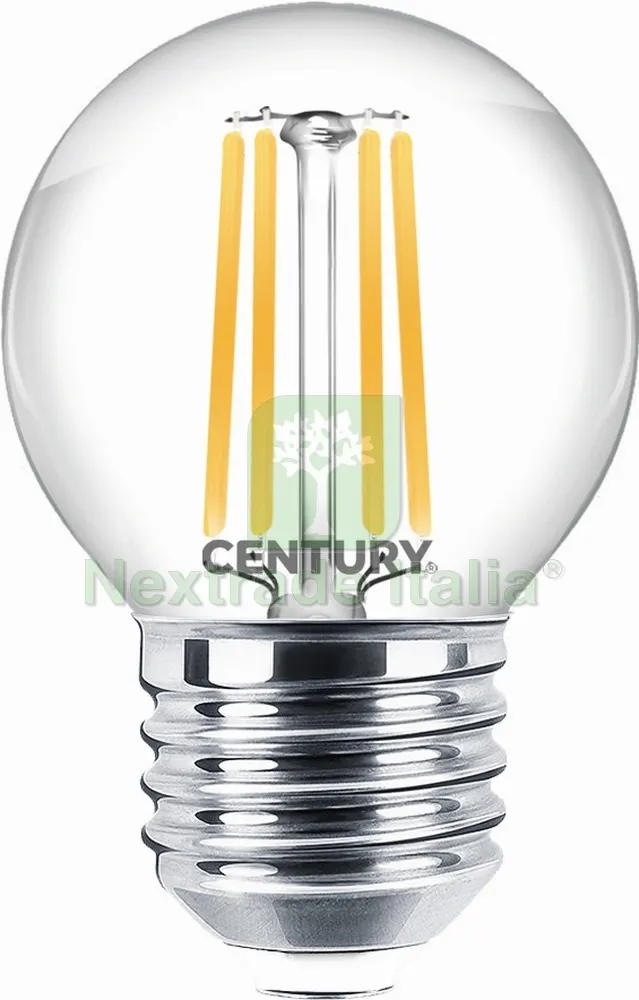 10PZ LAMPADA A FILAMENTO LED SFERA E27 Luce naturale 4 W - 470 lumen — Illuminazione — rif. FERX.VIT55912 10PZ LAMPADA A FILAMENTO LED SFERA E27 Luce naturale 4 W - 470 lumen — Illuminazione — rif. FERX.VIT55912