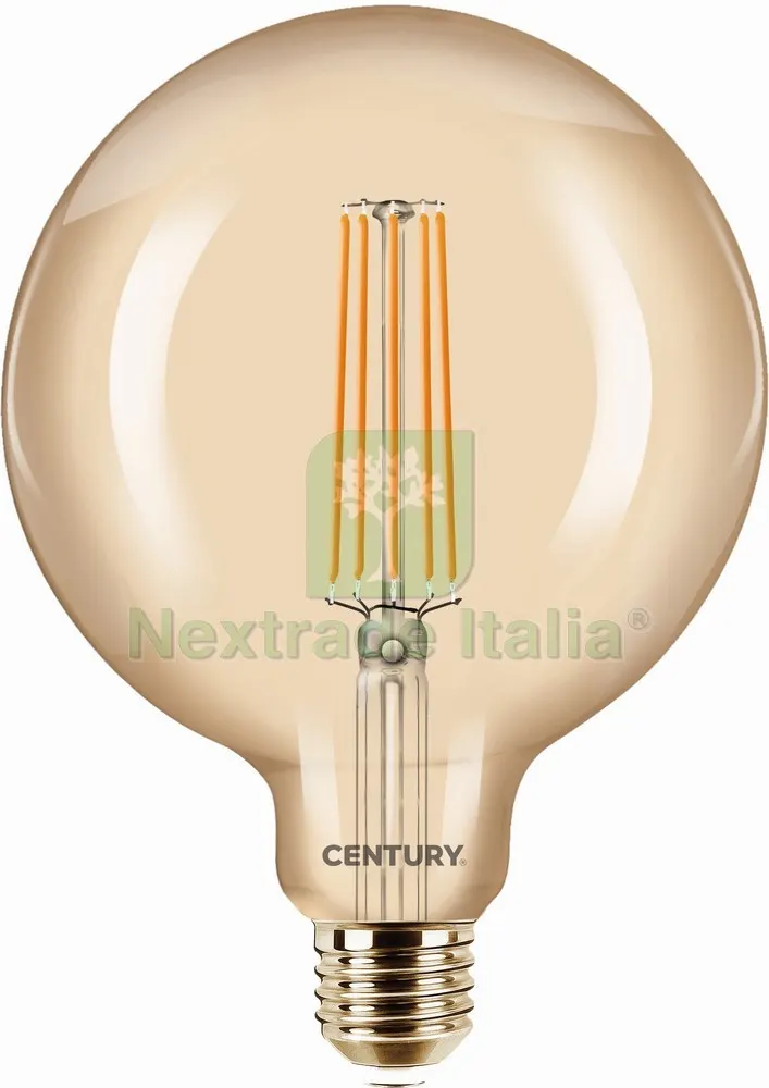 5PZ Lampada a Filamento LED Epoca Globo E27 Luce calda 8 W - 806 lumen — Illuminazione — rif. FERX.VIT55932 5PZ Lampada a Filamento LED Epoca Globo E27 Luce calda 8 W - 806 lumen — Illuminazione — rif. FERX.VIT55932