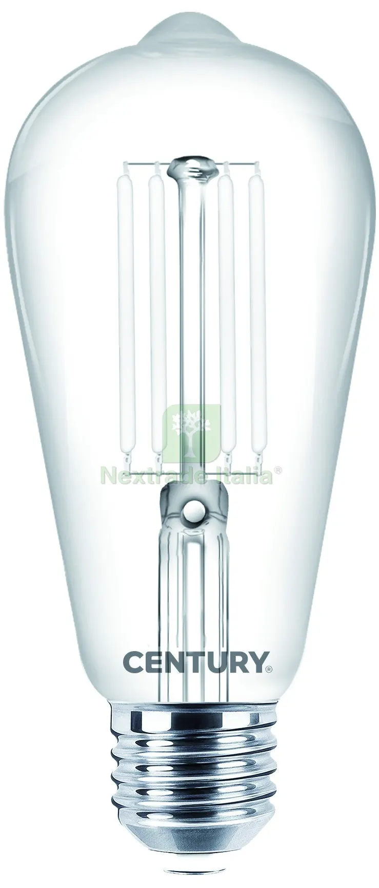 10PZ Lampada a Filamento LED Incanto White Edison E27 Luce calda 7,5 W - 806 lumen — Illuminazione — rif. FERX.VIT57078 10PZ Lampada a Filamento LED Incanto White Edison E27 Luce calda 7,5 W - 806 lumen — Illuminazione — rif. FERX.VIT57078
