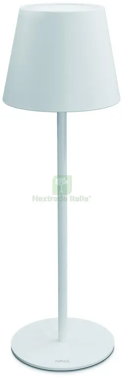 Lampada da Tavolo a LED Nina Ricaricabile 1,8 W - 180 lumen - 3.000K Col. Bianco — Illuminazione — rif. FERX.VIT57023