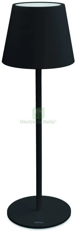 Lampada da Tavolo a LED Nina Ricaricabile 1,8 W - 180 lumen - 3.000K Col. Nero — Illuminazione — rif. FERX.VIT57024 Lampada da Tavolo a LED Nina Ricaricabile 1,8 W - 180 lumen - 3.000K Col. Nero — Illuminazione — rif. FERX.VIT57024