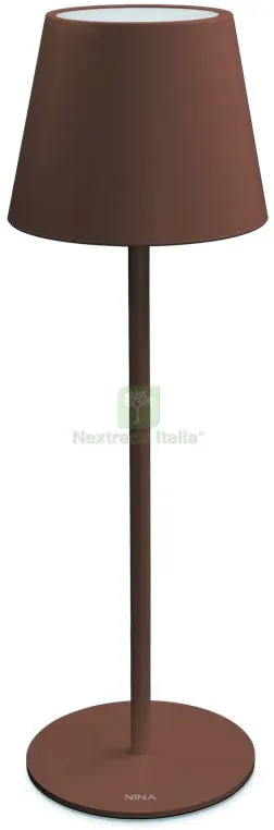 Lampada da Tavolo a LED Nina Ricaricabile 1,8 W - 180 lumen - 3.000K Col. Ruggine — Illuminazione — rif. FERX.VIT57025