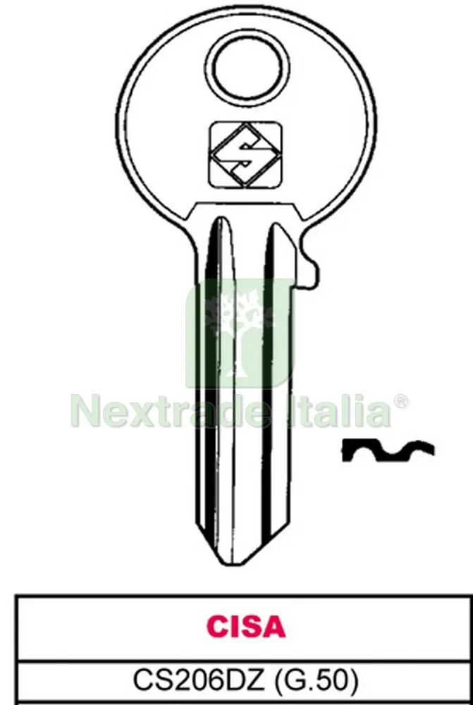 100PZ Chiave Silky Ottone CS206DZ (G.VGB 1) Cisa — Seghe e lame manuali — rif. FERX.VIT30034