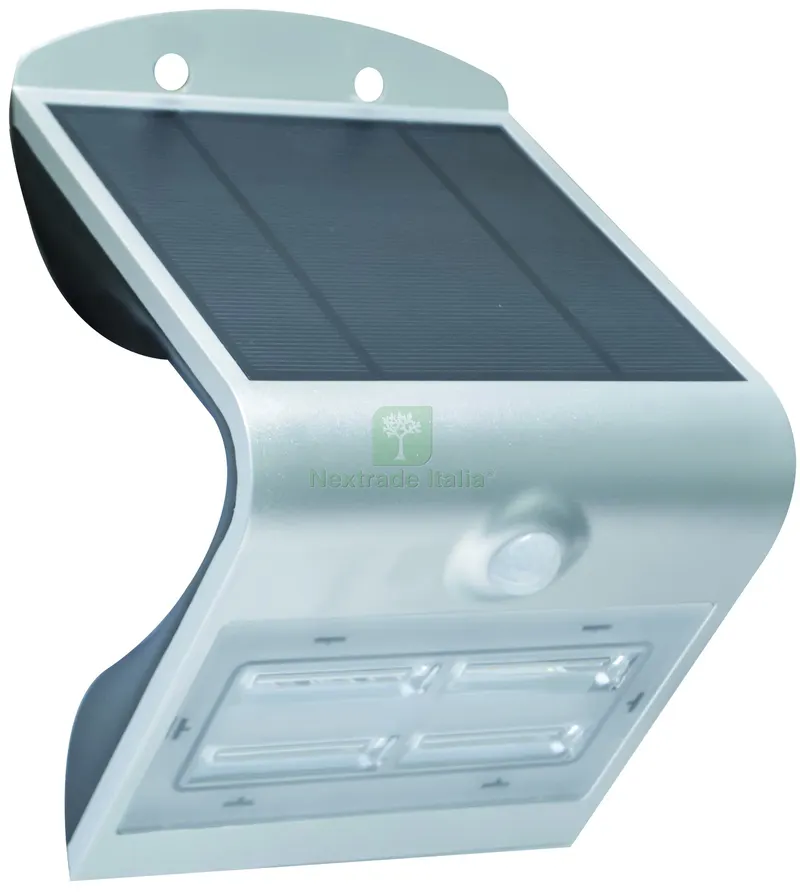 APPLIQUE SOLARE A LED ARCADIA 3,2 W - 400 lumen - 4.000K Col. Silver — Illuminazione — rif. FERX.VIT57090 APPLIQUE SOLARE A LED ARCADIA 3,2 W - 400 lumen - 4.000K Col. Silver — Illuminazione — rif. FERX.VIT57090