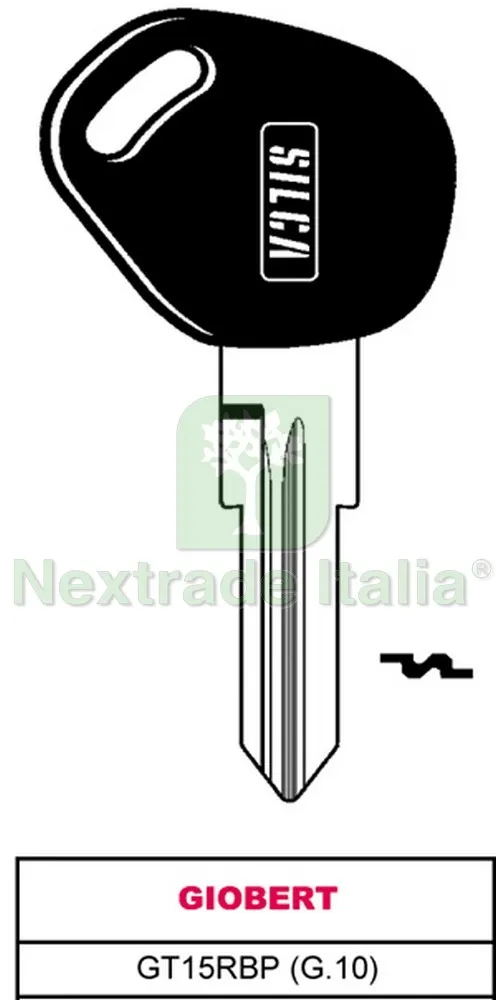 5PZ Chiave per Auto ASC GT15RBP (G.VAK 0) Giobert — Serrature e cilindri — rif. FERX.VIT26204