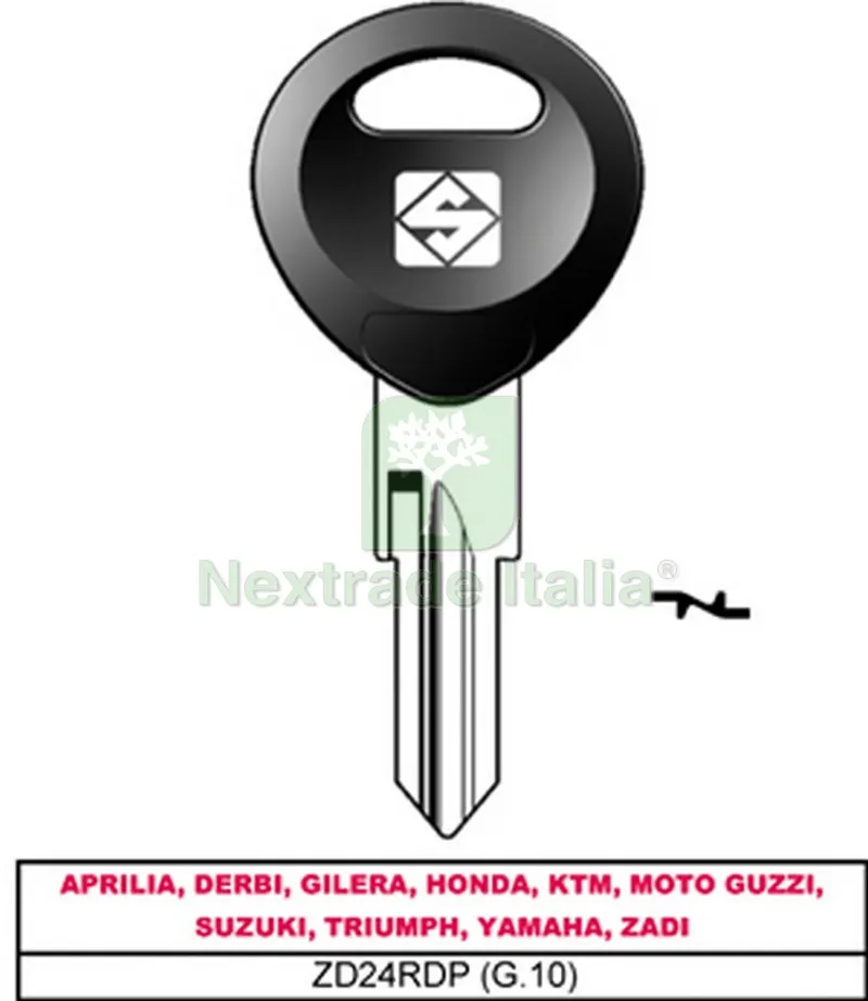 5PZ CHIAVE PER AUTO ASC ZD24RDP (G.VAK 0) APRILIA — Serrature e cilindri — rif. FERX.VIT28574