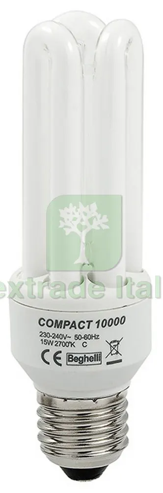 10PZ Lampada Risparmio Ener. 3 Tubi E14 luce calda 11 W — Illuminazione — rif. FERX.VIT31413
