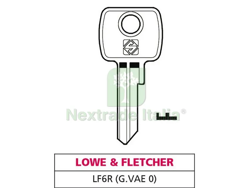 20PZ Chiave ASC LF6R (G. VAE 0) Lowe & Fletcher — Serrature e cilindri — rif. FERX.VIT47593