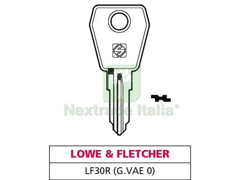 20PZ Chiave ASC LF30R (G. VAE 0) Lowe & Fletcher — Serrature e cilindri — rif. FERX.VIT47586