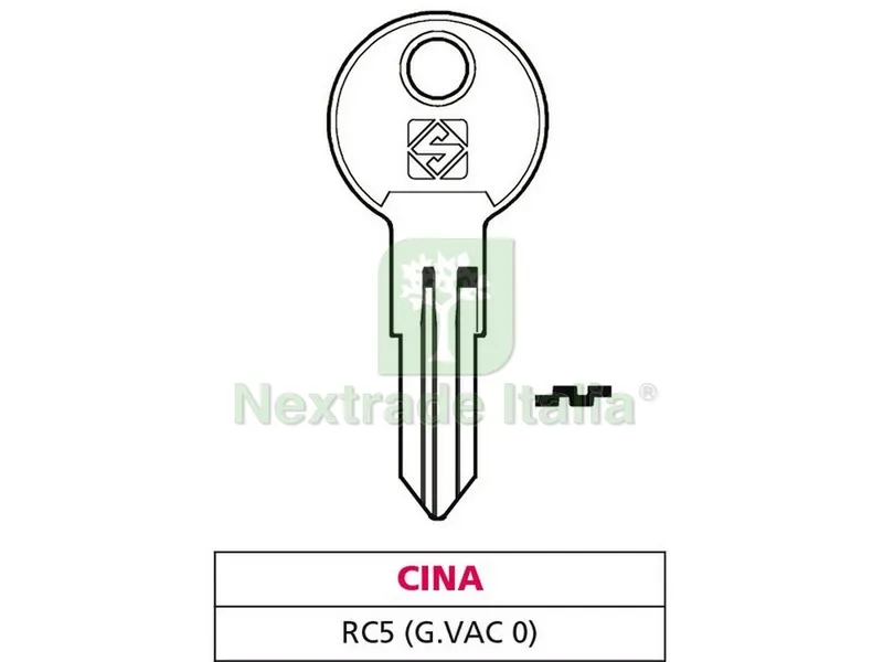 20PZ Chiave ASC RC5 (G. VAC 0) Cina — Serrature e cilindri — rif. FERX.VIT47626
