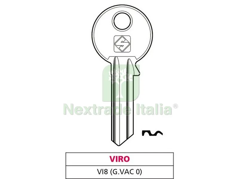20PZ Chiave ASC VI8 (G. VAC 0) Viro — Serrature e cilindri — rif. FERX.VIT47550 20PZ Chiave ASC VI8 (G. VAC 0) Viro — Serrature e cilindri — rif. FERX.VIT47550