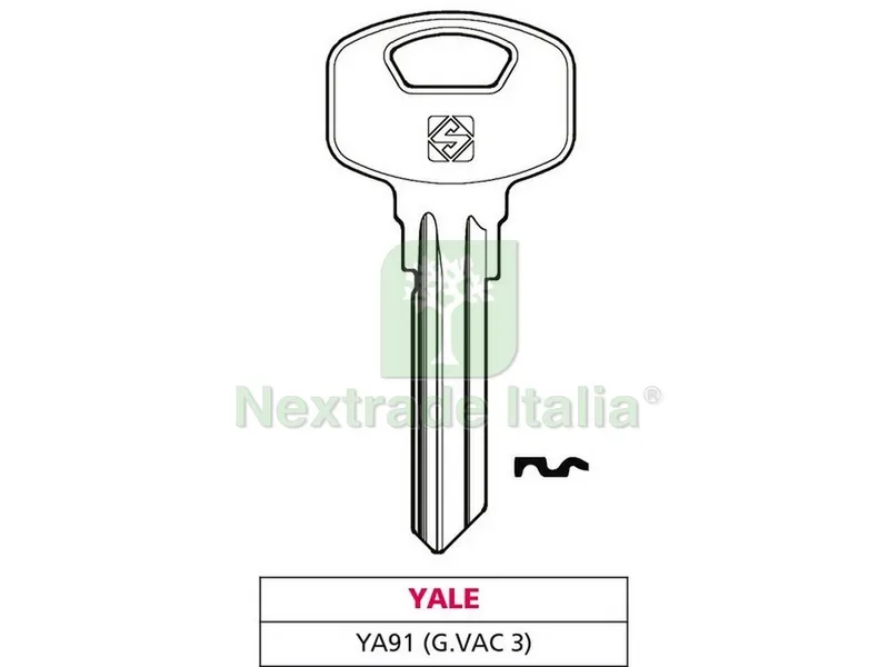 10PZ Chiave ASC YA91 (G. VAC 3) Yale — Serrature e cilindri — rif. FERX.VIT47546