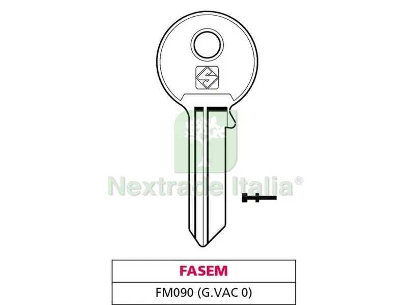 20PZ Chiave Ottone FM090 (G. VAC 0) Fasem — Serrature e cilindri — rif. FERX.VIT47560 20PZ Chiave Ottone FM090 (G. VAC 0) Fasem — Serrature e cilindri — rif. FERX.VIT47560
