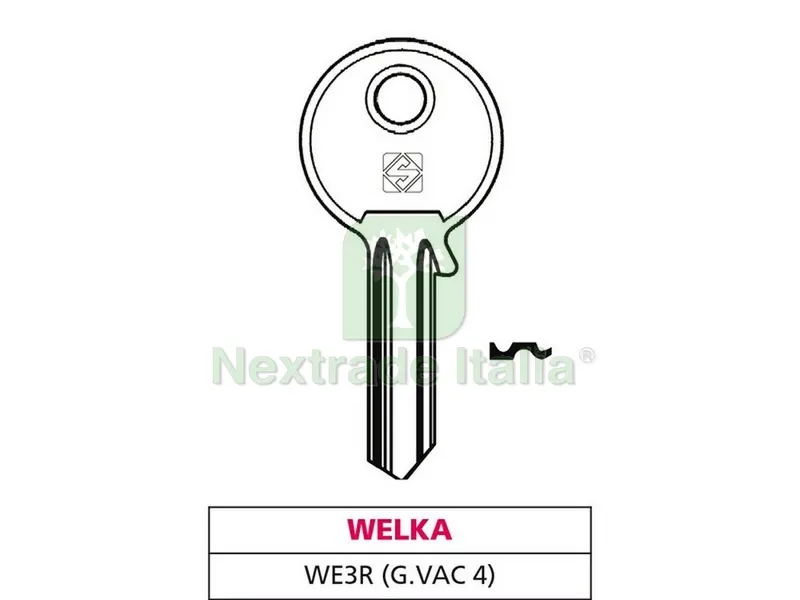 20PZ CHIAVE OTTONE WE3R (G. VAC 4) WELKA — Serrature e cilindri — rif. FERX.VIT47608 20PZ CHIAVE OTTONE WE3R (G. VAC 4) WELKA — Serrature e cilindri — rif. FERX.VIT47608