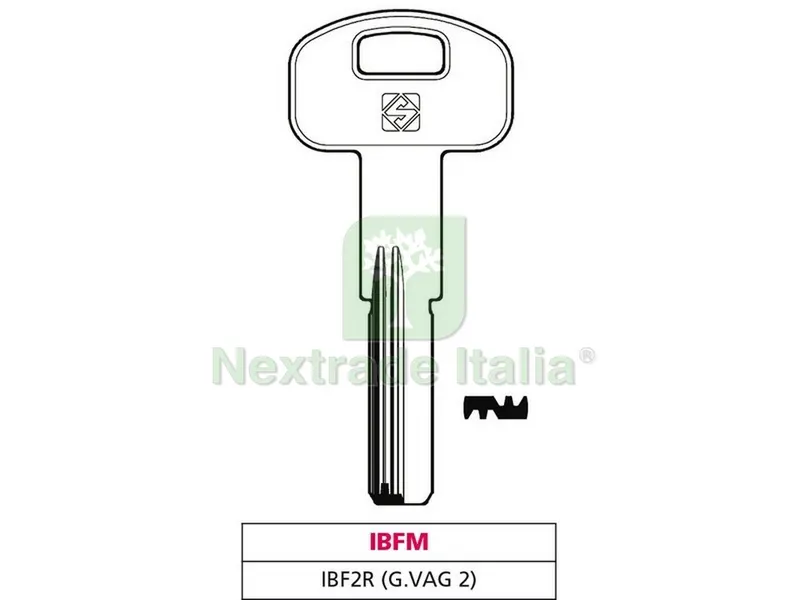 5PZ CHIAVE PUNZONATA OTTONE IBF2R (G. VAG 2) IBFM — Serrature e cilindri — rif. FERX.VIT47525 5PZ CHIAVE PUNZONATA OTTONE IBF2R (G. VAG 2) IBFM — Serrature e cilindri — rif. FERX.VIT47525