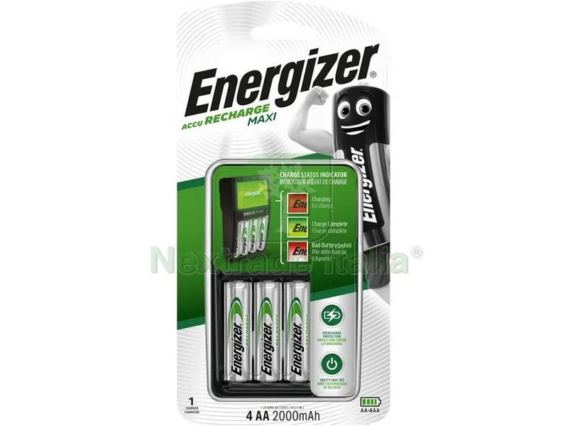 CARICABATTERIE + 4 STILO POWER PLUS — Batterie e caricabatterie — rif. FERX.VIT49871
