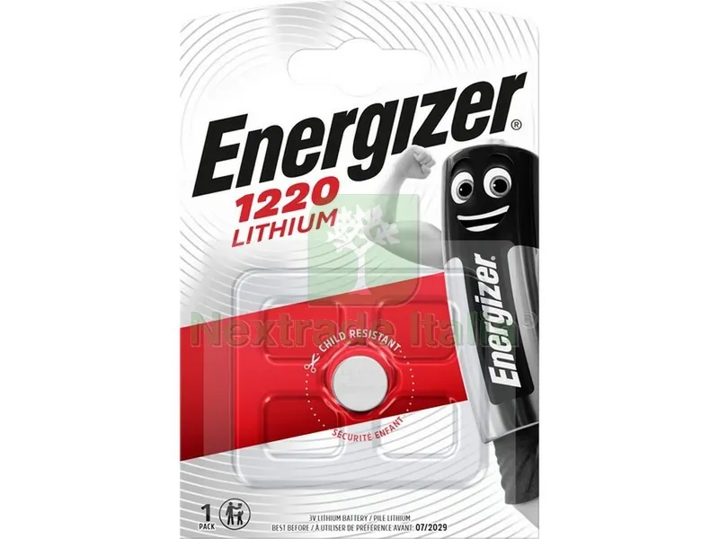10PZ PILA AL LITIO SPECIALISTICA BOTTONE 1220 3V-Ø mm. 12x2 h 1 PZ. — Pile e batterie — rif. FERX.VIT35158 10PZ PILA AL LITIO SPECIALISTICA BOTTONE 1220 3V-Ø mm. 12x2 h 1 PZ. — Pile e batterie — rif. FERX.VIT35158