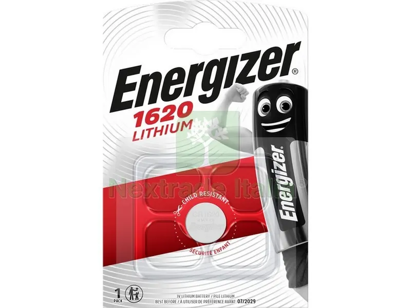 10PZ PILA AL LITIO SPECIALISTICA BOTTONE 1620 3V-Ø mm. 16x2 h 1 PZ. — Pile e batterie — rif. FERX.VIT35151 10PZ PILA AL LITIO SPECIALISTICA BOTTONE 1620 3V-Ø mm. 16x2 h 1 PZ. — Pile e batterie — rif. FERX.VIT35151