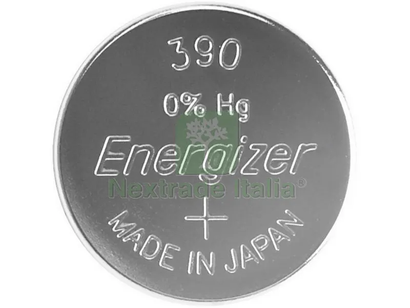 10PZ PILA SILVER OXIDE SPECIALISTICA BOTTONE 390/389 MD Ø mm. 11,6x3,1 h — Pile e batterie — rif. FERX.VIT42230