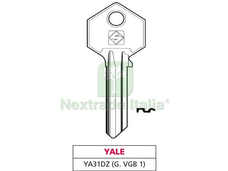 100PZ Chiave Silky Ottone YA31DZ (G.VGB 1) Yale — Seghe e lame manuali — rif. FERX.VIT47415