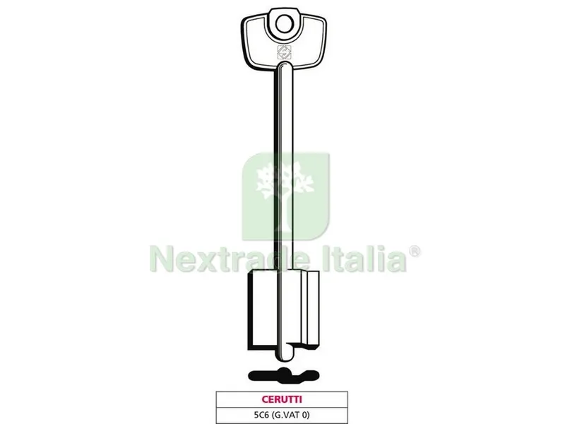 5PZ CHIAVE A DOPPIA MAPPA 5C6 (G. VAT 0) CERUTTI — Chiavi grezze e duplicati — rif. FERX.VIT47640 5PZ CHIAVE A DOPPIA MAPPA 5C6 (G. VAT 0) CERUTTI — Chiavi grezze e duplicati — rif. FERX.VIT47640