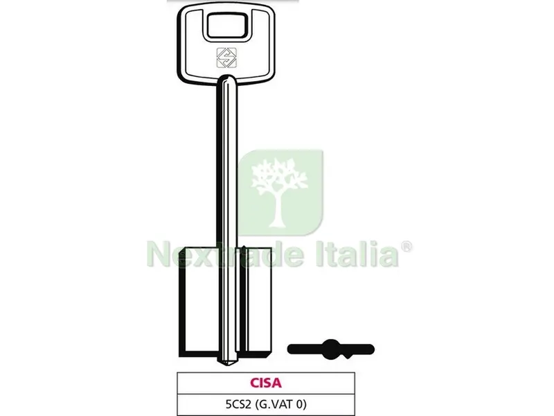 5PZ CHIAVE A DOPPIA MAPPA 5CS2 (G. VAT 0) CISA — Chiavi grezze e duplicati — rif. FERX.VIT47658 5PZ CHIAVE A DOPPIA MAPPA 5CS2 (G. VAT 0) CISA — Chiavi grezze e duplicati — rif. FERX.VIT47658