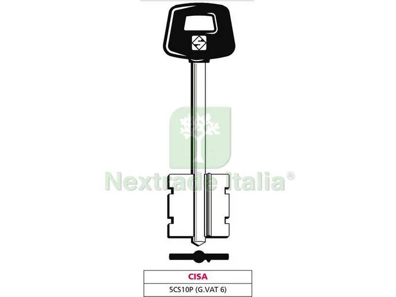 5PZ CHIAVE A DOPPIA MAPPA 5CS10P (G. VAT 6) CISA — Chiavi grezze e duplicati — rif. FERX.VIT47648 5PZ CHIAVE A DOPPIA MAPPA 5CS10P (G. VAT 6) CISA — Chiavi grezze e duplicati — rif. FERX.VIT47648
