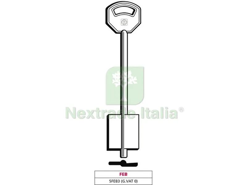 5PZ CHIAVE A DOPPIA MAPPA 5FEB3 (G. VAT 0) FEB — Chiavi grezze e duplicati — rif. FERX.VIT47645 5PZ CHIAVE A DOPPIA MAPPA 5FEB3 (G. VAT 0) FEB — Chiavi grezze e duplicati — rif. FERX.VIT47645