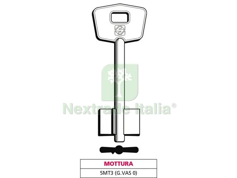 5PZ CHIAVE A DOPPIA MAPPA 5MT3 (G. VAS 0) MOTTURA — Chiavi grezze e duplicati — rif. FERX.VIT47659 5PZ CHIAVE A DOPPIA MAPPA 5MT3 (G. VAS 0) MOTTURA — Chiavi grezze e duplicati — rif. FERX.VIT47659