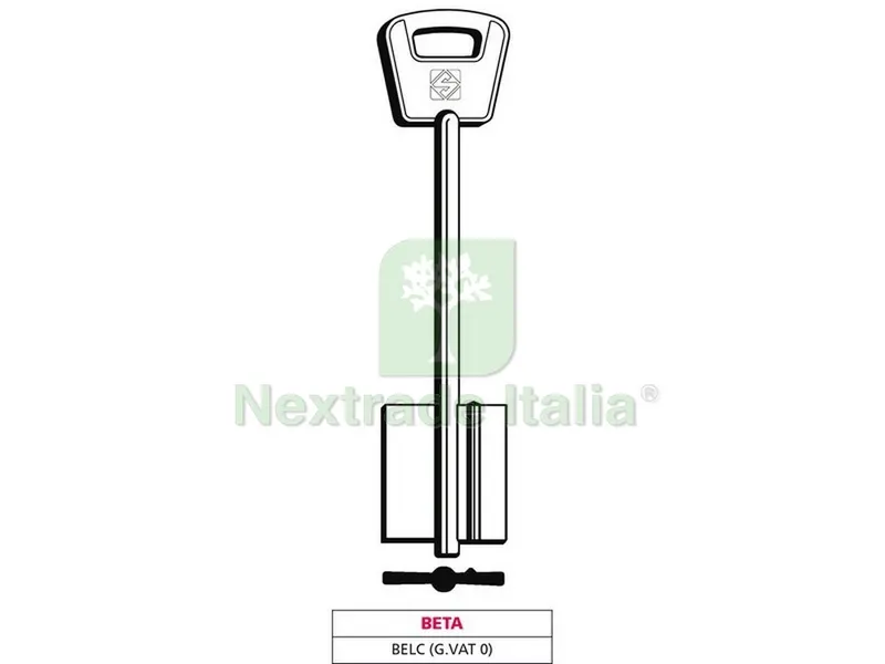 5PZ CHIAVE A DOPPIA MAPPA BELC (G. VAT 0) BETA — Chiavi grezze e duplicati — rif. FERX.VIT47639