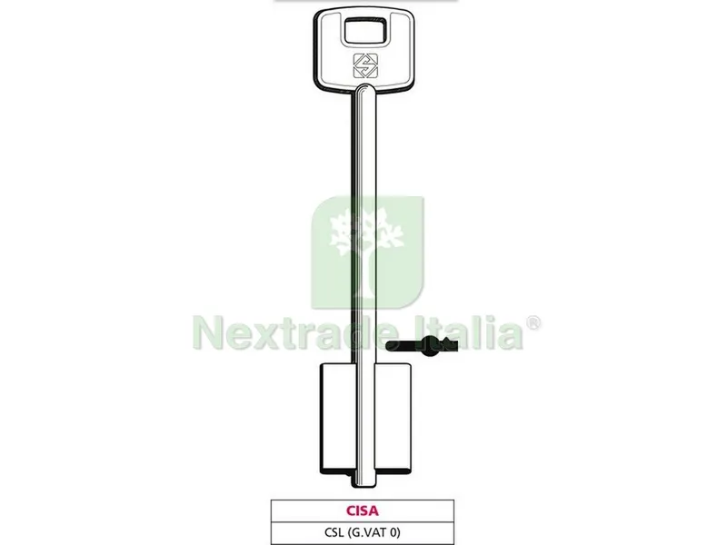 5PZ CHIAVE A DOPPIA MAPPA CSL (G. VAT 0) CISA — Chiavi grezze e duplicati — rif. FERX.VIT47632