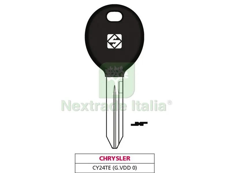 5PZ Chiave per Auto CY24TE (G. VDD 0) Chrysler — Ferramenta porte e finestre — rif. FERX.VIT47717