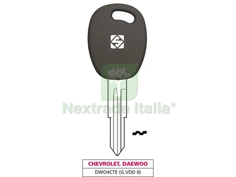 5PZ Chiave per Auto DWO4CTE (G. VDD 0) Chevrolet-Daewoo — Ferramenta porte e finestre — rif. FERX.VIT47703