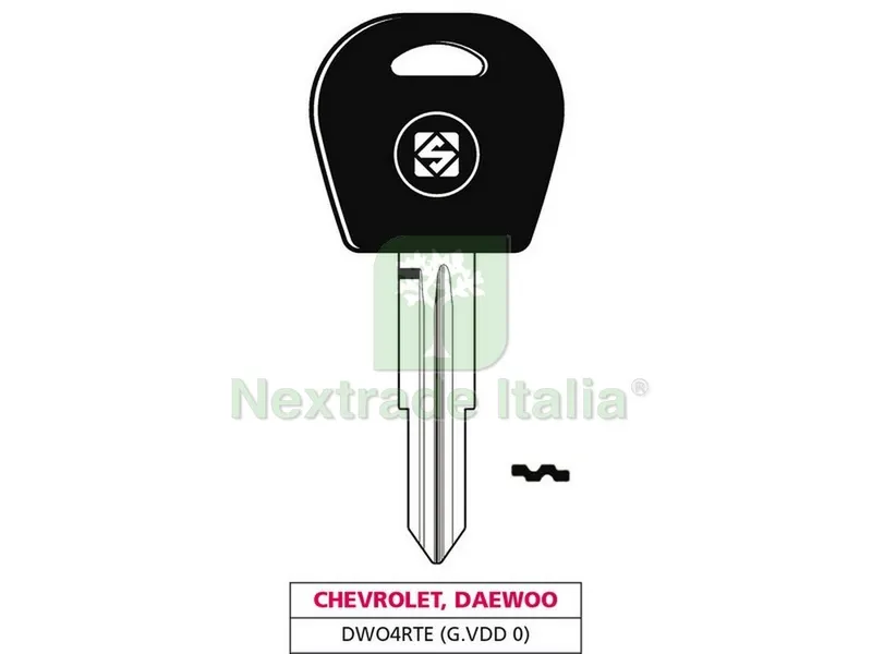 5PZ Chiave per Auto DWO4RTE (G. VDD 0) Chevrolet-Daewoo — Ferramenta porte e finestre — rif. FERX.VIT47719