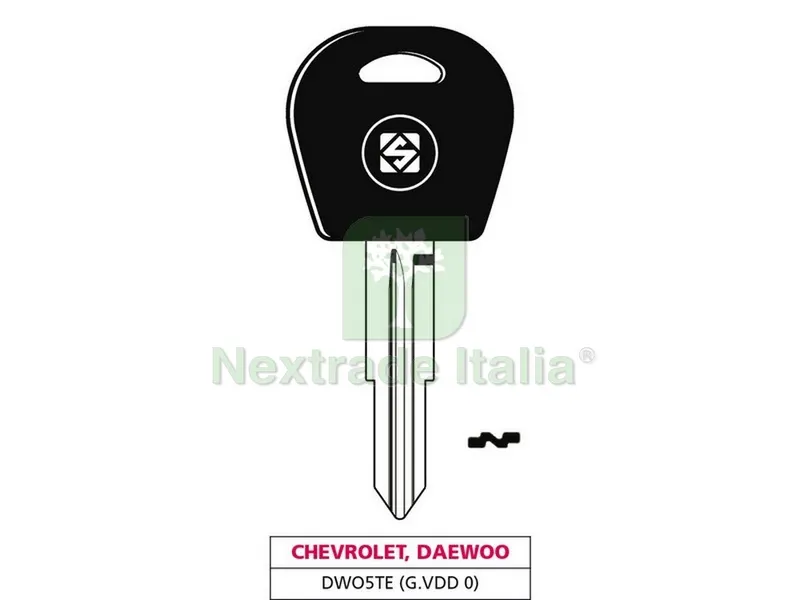 5PZ Chiave per Auto DWO5TE (G. VDD 0) Chevrolet-Daewoo — Ferramenta porte e finestre — rif. FERX.VIT47721