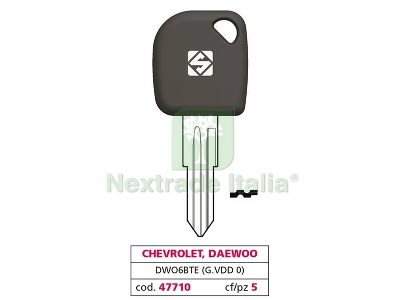 5PZ Chiave per Auto DWO6BTE (G. VDD 0) Chevrolet-Daewoo — Ferramenta porte e finestre — rif. FERX.VIT47710