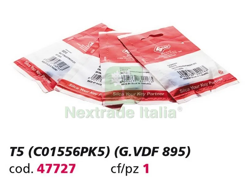 Chip Transponder T5 (C01556PK5) (G. VDF 895) — Chiavi e ricambi auto — rif. FERX.VIT47727 Chip Transponder T5 (C01556PK5) (G. VDF 895) — Chiavi e ricambi auto — rif. FERX.VIT47727